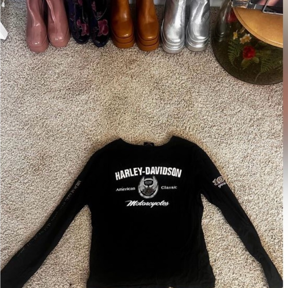 Harley-Davidson Black Cotton LongSleeve
